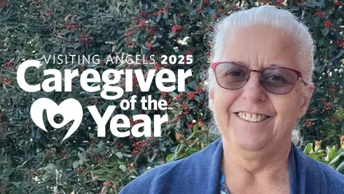 2025 Visiting Angels Caregiver of the Year recipient, Tammy Tome.