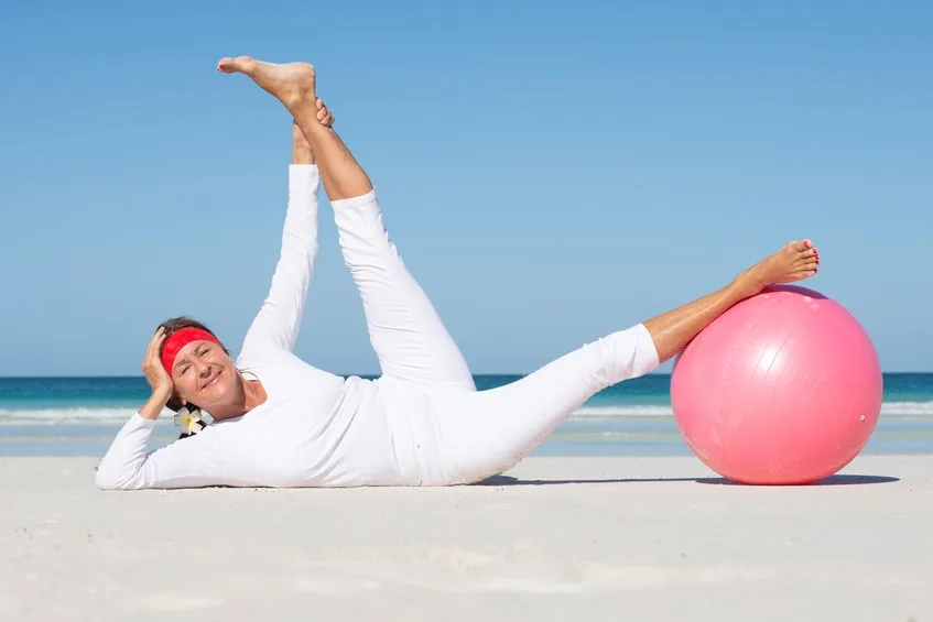 Senior woman exercising